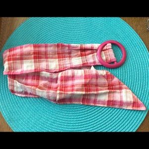 Pink Plaid Belt